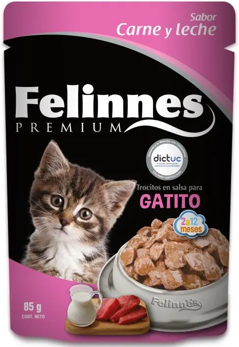 [Petspain85bm2] Felinnes Premium Kitten Wet Cat Food in Beef & Milk Flavor 85g, 12 pc per Box (1).webp
