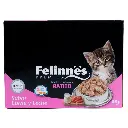 [Petspain85bm2] Felinnes Premium Kitten Wet Cat Food in Beef & Milk Flavor 85g, 12 pc per Box (2).webp