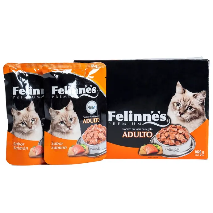 Felinnes Premium Wet Cat Food in Salmon Flavor 85g, 12 pc per Box