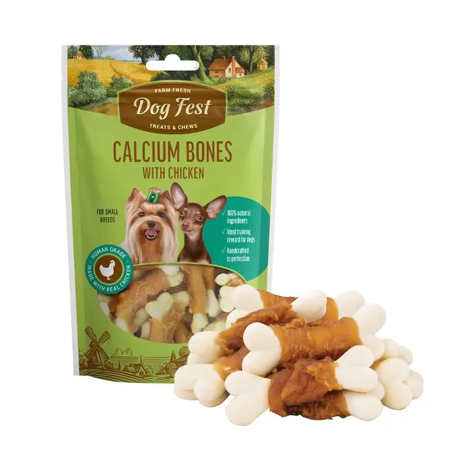 Calcium bones with chicken (55g) for Dogs (Small Breed)